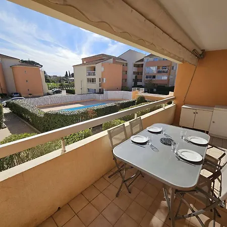 Piscine, Balcon, Wifi, Plein Sud, 4 Couchages شقة *